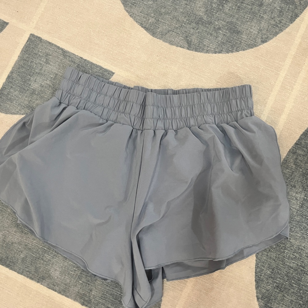 CRZ YOGA Light Blue Athletic Shorts